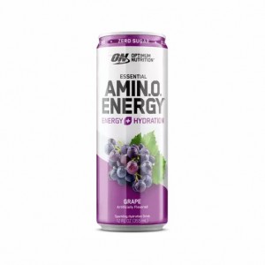 Optimum Nutrition ESSENTIAL AMIN.O. ENERGY+ Electrolytes Sparkling Grape 355ml * 12 Cans (12 Servings) Hrvatska | 24WZCDIEA