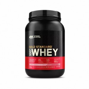 Optimum Nutrition GOLD STANDARD 100% WHEY™ Delicious Strawberry 2 lb (29 Servings) Hrvatska | 19WSRVMND