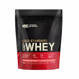 Optimum Nutrition GOLD STANDARD 100% WHEY™ Strawberries & Cream 1.5 lb (22 Servings) Hrvatska | 85TXEGHNQ