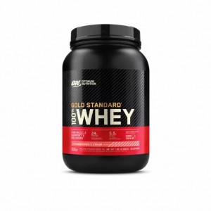 Optimum Nutrition GOLD STANDARD 100% WHEY™ Strawberries & Cream 2 lb (29 Servings) Hrvatska | 12UYWPKSX