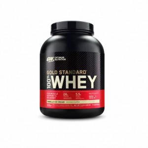 Optimum Nutrition GOLD STANDARD 100% WHEY™ Vanilla Ice Cream 5 lb (73 Servings) Hrvatska | 64UEKPJFZ