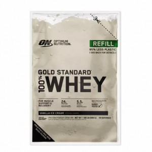 Optimum Nutrition GOLD STANDARD 100% WHEY™ Recyclable Refill Bag Vanilla Ice Cream 2 lb (29 Servings) Hrvatska | 87DZBUEMA