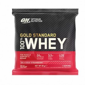 Optimum Nutrition Gold Standard 100% Whey Powder Sachets Delicious Strawberry 1 sachet (30 grams) Hrvatska | 32PZAQEIS