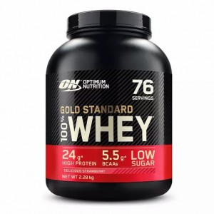 Optimum Nutrition Gold Standard 100% Whey Protein Powder Delicious Strawberry 2.28 kg (76 Servings) Hrvatska | 08WVEZBLI