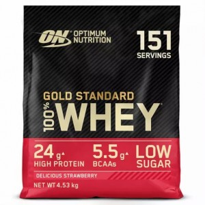 Optimum Nutrition Gold Standard 100% Whey Protein Powder Delicious Strawberry 4.53 kg (151 Servings) Hrvatska | 26TIRGKSY