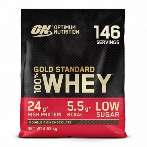 Optimum Nutrition Gold Standard 100% Whey Protein Powder Double Rich Chocolate 4.53 kg (146 Servings) Hrvatska | 02TXRWOIA