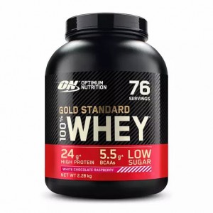 Optimum Nutrition Gold Standard 100% Whey Protein Powder White Chocolate Raspberry 2.28 kg (76 Servings) Hrvatska | 40HAPZLVX