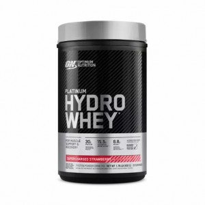 Optimum Nutrition PLATINUM HYDROWHEY™ Supercharged Strawberry 1.76 lb (20 Servings) Hrvatska | 41HZVBAOL