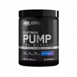 Optimum Nutrition Platinum Pump Pre-workout Blue Raspberry 380 grams (20 Servings) Hrvatska | 36ABJNTIH