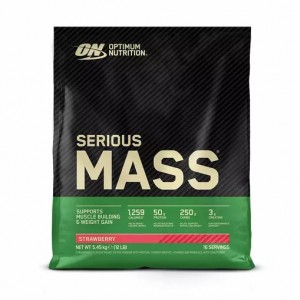 Optimum Nutrition Serious Mass Strawberry 5.45 kg (16 Servings) Hrvatska | 61URESGPQ