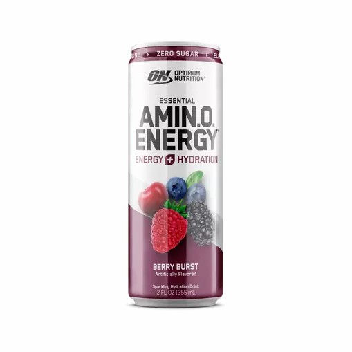 Optimum Nutrition ESSENTIAL AMIN.O. ENERGY+ Electrolytes Sparkling Berry Burst 355ml * 12 Cans (12 Servings) Hrvatska | 06ULYWZNC