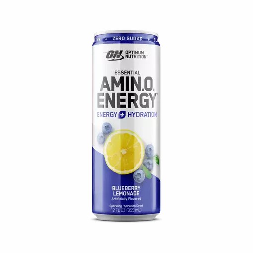 Optimum Nutrition ESSENTIAL AMIN.O. ENERGY+ Electrolytes Sparkling Blueberry Lemonade 355ml * 12 Cans (12 Servings) Hrvatska | 61HWKNGLI