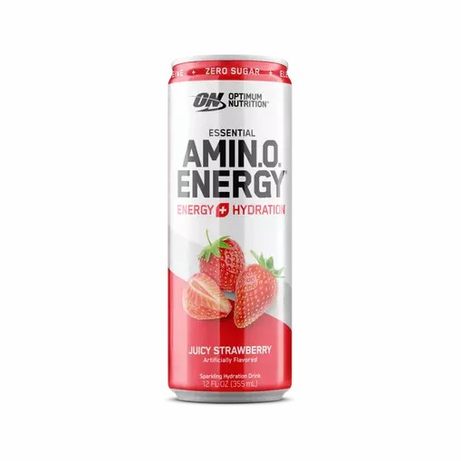 Optimum Nutrition ESSENTIAL AMIN.O. ENERGY+ Electrolytes Sparkling Juicy Strawberry 355ml * 12 Cans (12 Servings) Hrvatska | 90UMDOJSF