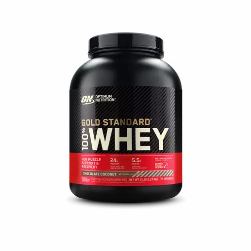 Optimum Nutrition GOLD STANDARD 100% WHEY™ Chocolate Coconut 5 lb (71 Servings) Hrvatska | 68QSGIOPW