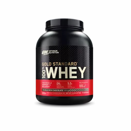 Optimum Nutrition GOLD STANDARD 100% WHEY™ Double Rich Chocolate 5 lb (74 Servings) Hrvatska | 17KNPHCSA