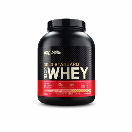 Optimum Nutrition GOLD STANDARD 100% WHEY™ Strawberry Banana 5 lb (75 Servings) Hrvatska | 89KTDBWYV