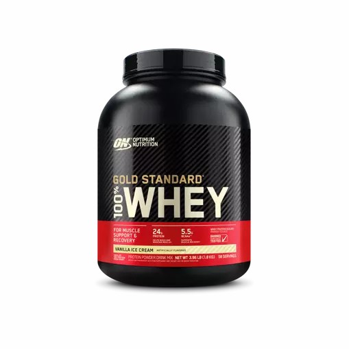 Optimum Nutrition GOLD STANDARD 100% WHEY™ Vanilla Ice Cream 4 lb (58 Servings) Hrvatska | 30WOCTHMZ