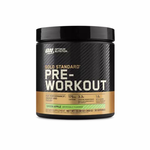 Optimum Nutrition GOLD STANDARD® Pre-Workout Green Apple 0.66 lb (30 Servings) Hrvatska | 80DKYMRSL