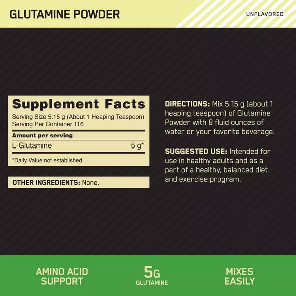 Optimum Nutrition Glutamine Powder 2.2 lb (194 Servings) Hrvatska | 37NWDLXUZ