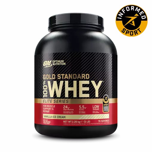 Optimum Nutrition Gold Standard 100% Whey - Elite Series Vanilla Ice Cream 2.27 kg (77) Hrvatska | 30HUZKEFB