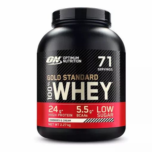 Optimum Nutrition Gold Standard 100% Whey Protein Powder Cookies & Cream 2.27 kg (71 Servings) Hrvatska | 51CDKFZJM