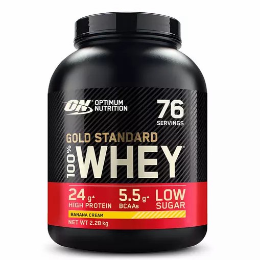 Optimum Nutrition Gold Standard 100% Whey Protein Powder Banana Cream 2.28 kg (76 Servings) Hrvatska | 71MQKJBXZ