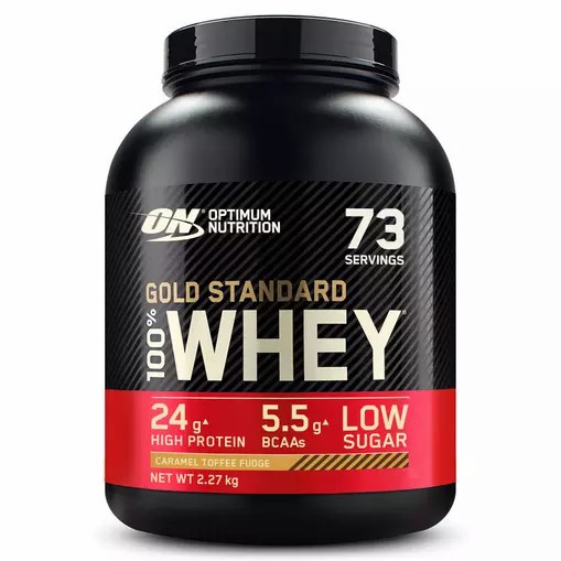 Optimum Nutrition Gold Standard 100% Whey Protein Powder Caramel Toffee Fudge 2.27 kg (73 Servings) Hrvatska | 29ZBLSMNP