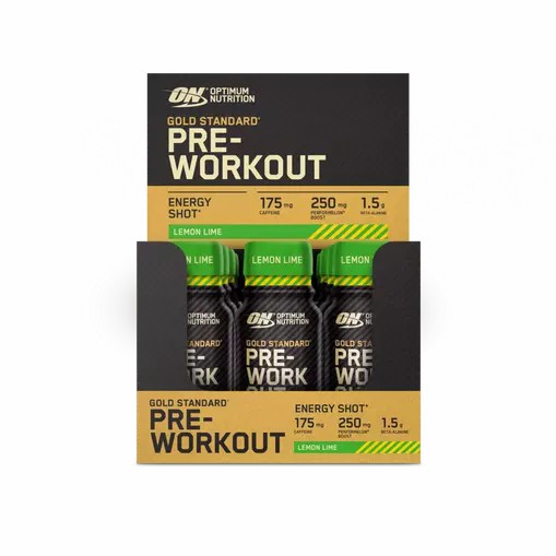 Optimum Nutrition Gold Standard Pre-Workout Shot Lemon Lime 720 ml (12 pieces) Hrvatska | 17EFSUXZV