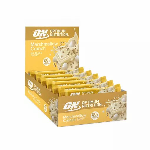 Optimum Nutrition Marshmallow Crunch Protein Bar Elite 650 grams (10 Bars) Hrvatska | 48QLTRWPJ