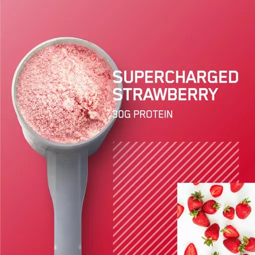 Optimum Nutrition PLATINUM HYDROWHEY™ Supercharged Strawberry 1.76 lb (20 Servings) Hrvatska | 41HZVBAOL