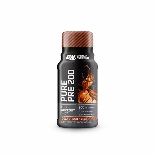 Optimum Nutrition Pure Pre 200 Pre-Workout Shot Cola 60ml (12 shots) Hrvatska | 28PKNHFCT