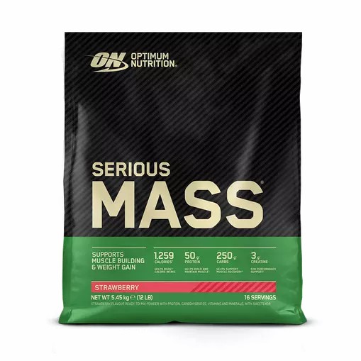 Optimum Nutrition Serious Mass Gainer Strawberry 5.45 kg (16 Servings) Hrvatska | 02ZOSBHVM