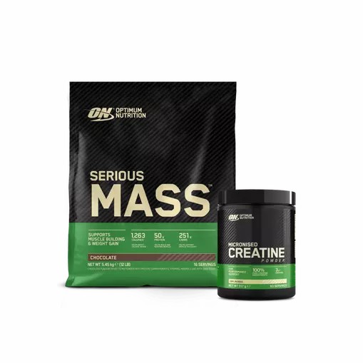 Optimum Nutrition Serious Mass & Creatine Stack Chocolate Hrvatska | 45XIKFCLM